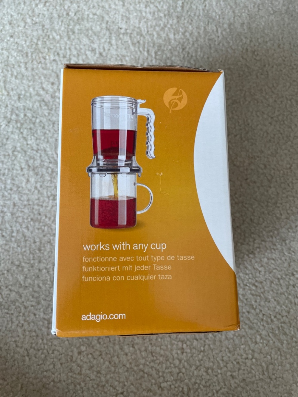 IngenuiTEA 16 oz Teapot Adagio Teas New in Box - Picture 5 of 6